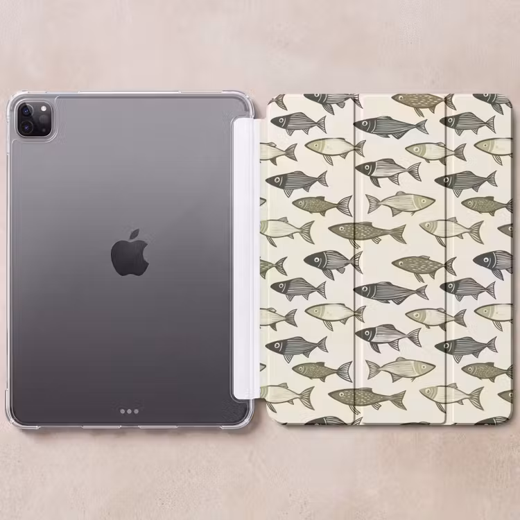 iPad-Hülle - Fische - Klassisch - Grün — 6