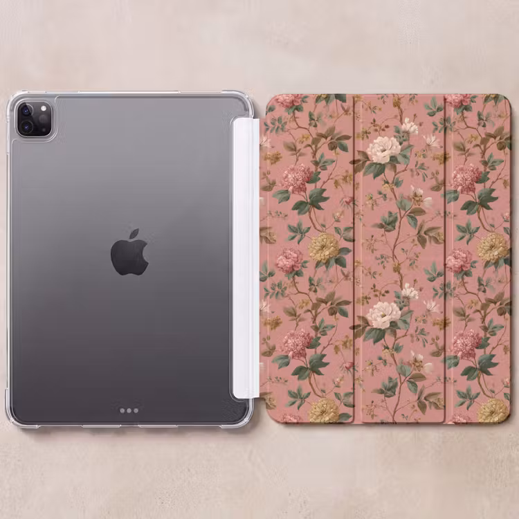 iPad-Hülle - Klassisch - Botanisch - Rosa — 6