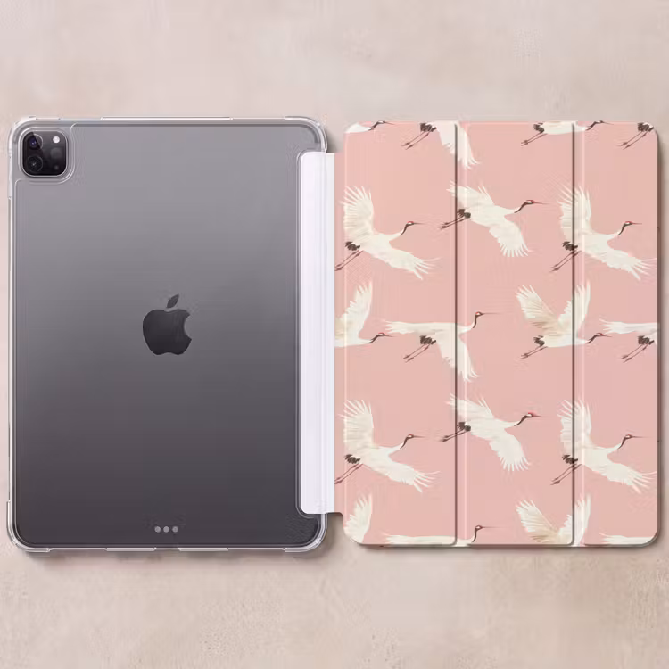 iPad-Hülle - Modern - Kraniche - Rosa — 6