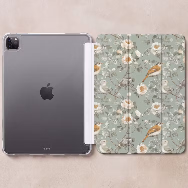iPad-Hülle - Rosa - Vögel - Farbenfroh — 6