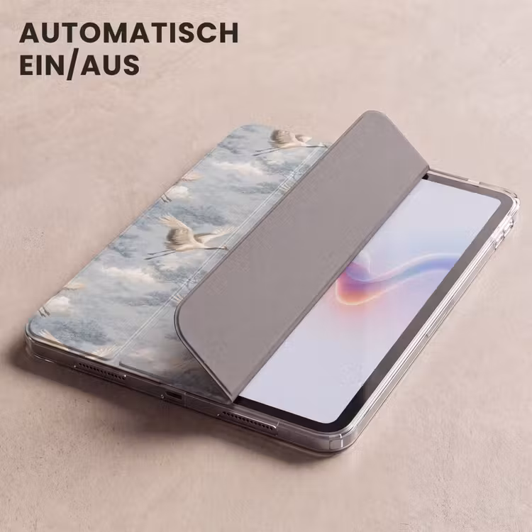 iPad-Hülle - Wolken - Kraniche - Blau — 5