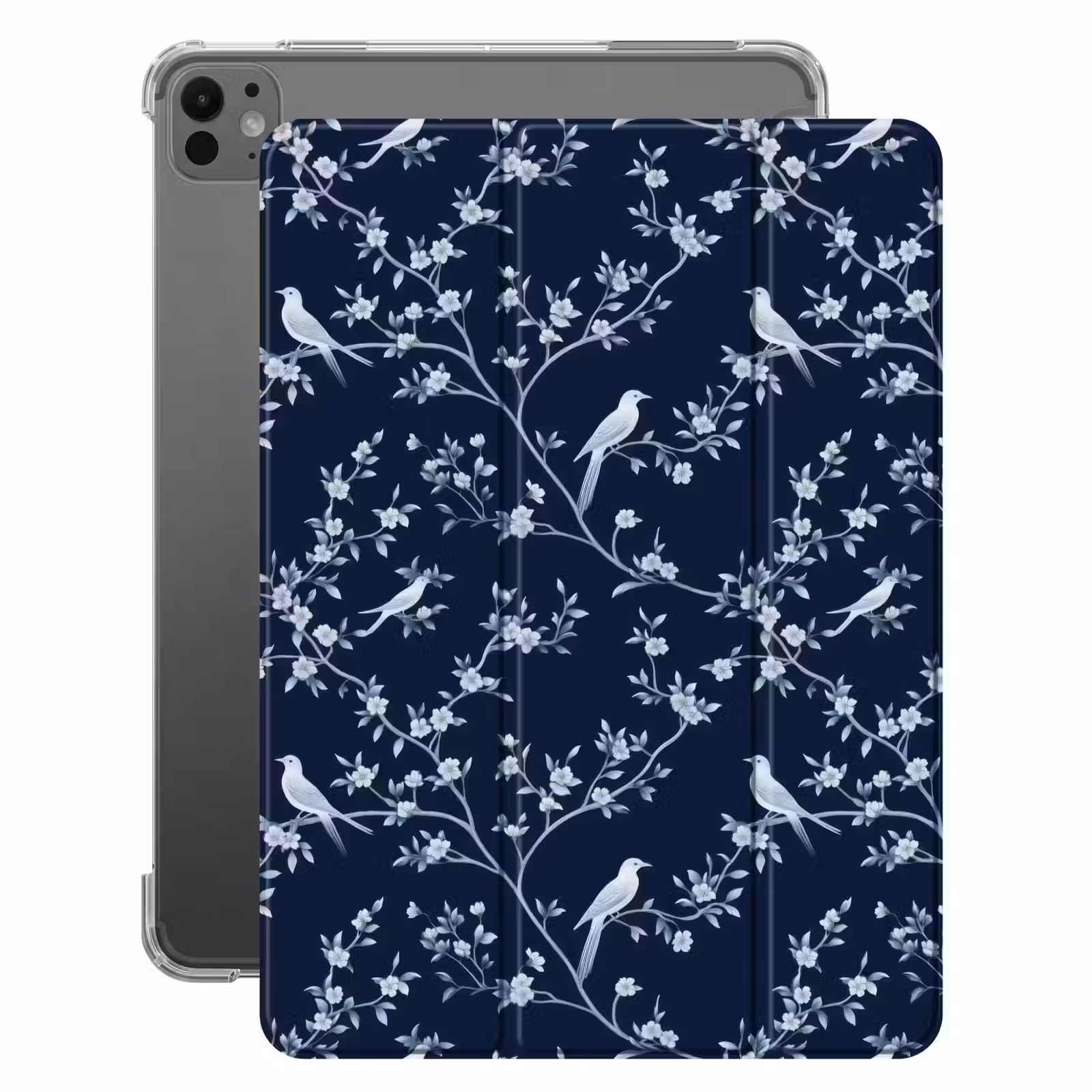 iPad-Hülle - Grafik - Blütenzweig - Blau — 1