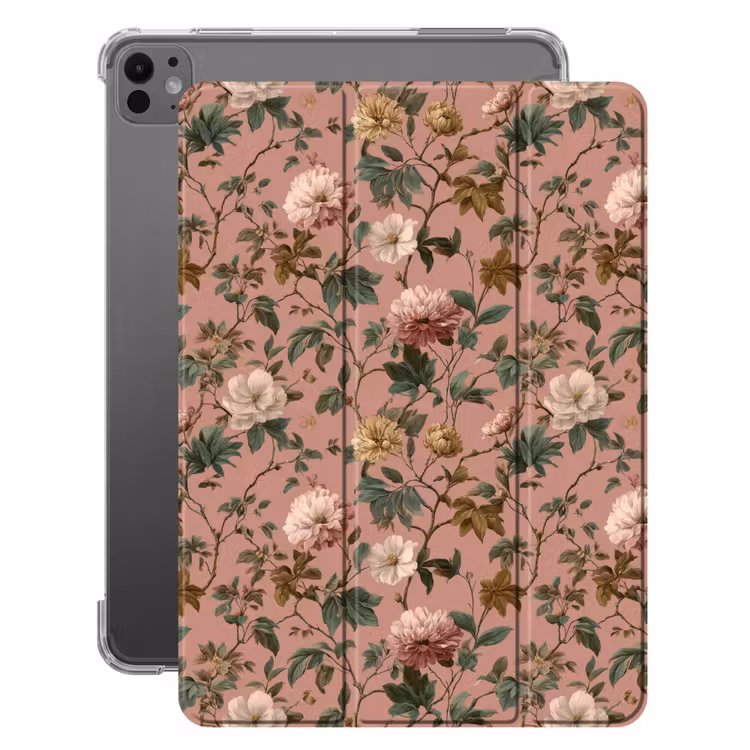 iPad-Hülle - Blumen - Klassisch - Rosa — 1