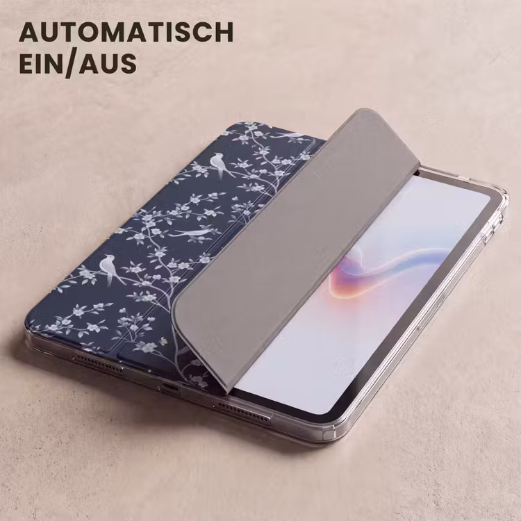 iPad-Hülle - Grafik - Blütenzweig - Blau — 5