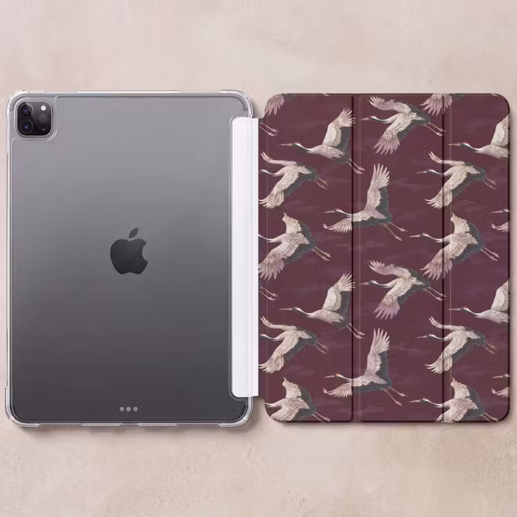 iPad-Hülle - Kranich - Klassisch - Bordeaux — 6