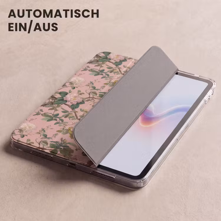 iPad-Hülle - Pfingstrosen - Botanisch - Vogel — 5