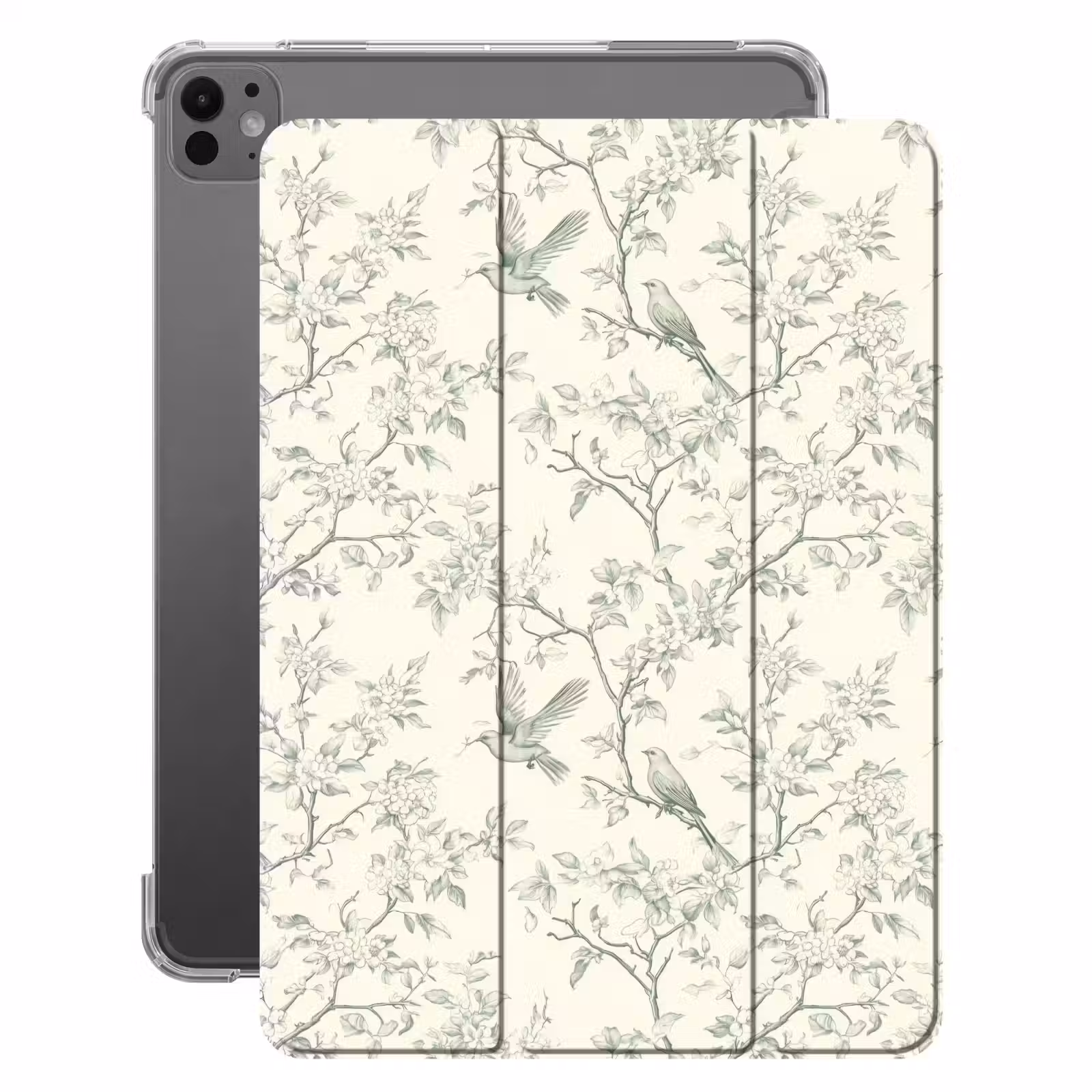 iPad-Hülle - Klassisch - Vögel - Grün — 1