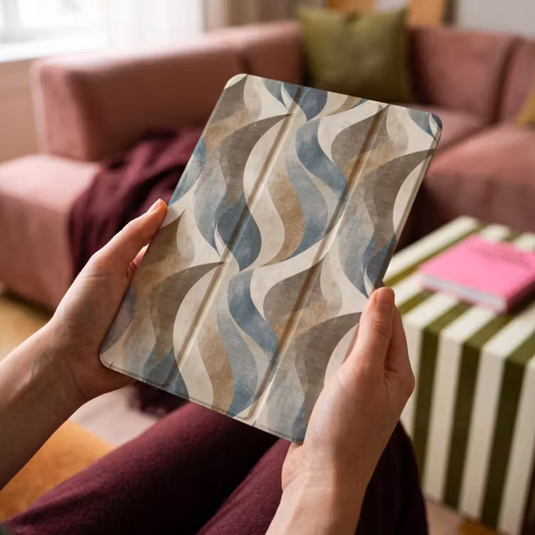 iPad-Hülle - Abstrakt - Wellen - Farbenfroh — 4