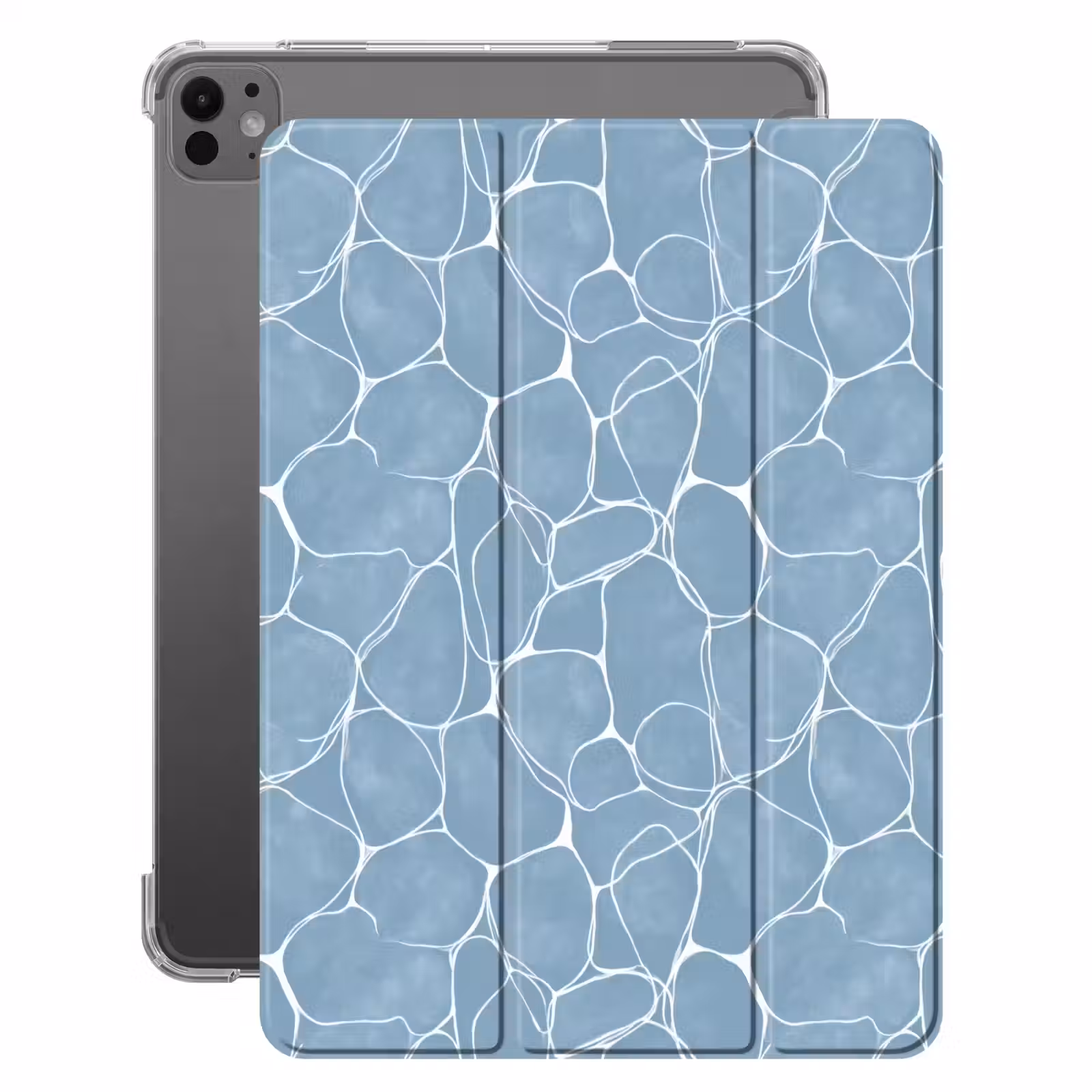 iPad-Hülle - Organisch - Muster - Blau — 1