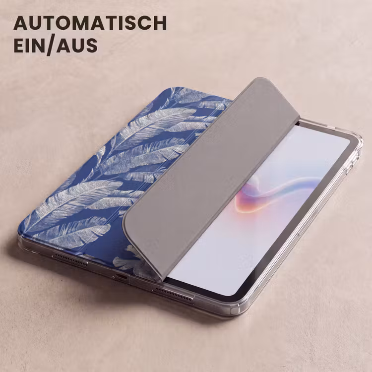 iPad-Hülle - Blatt - Palme - Blau — 5