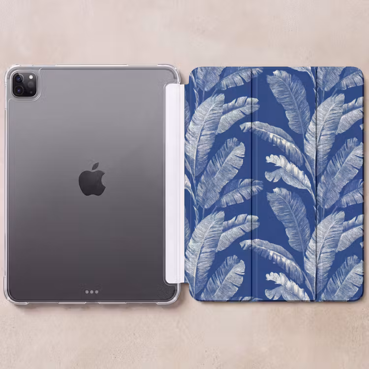 iPad-Hülle - Blatt - Palme - Blau — 6