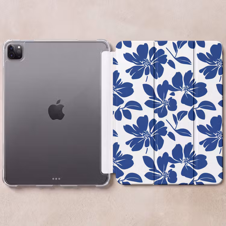 iPad-Hülle - Floral - Modern - Blau — 6