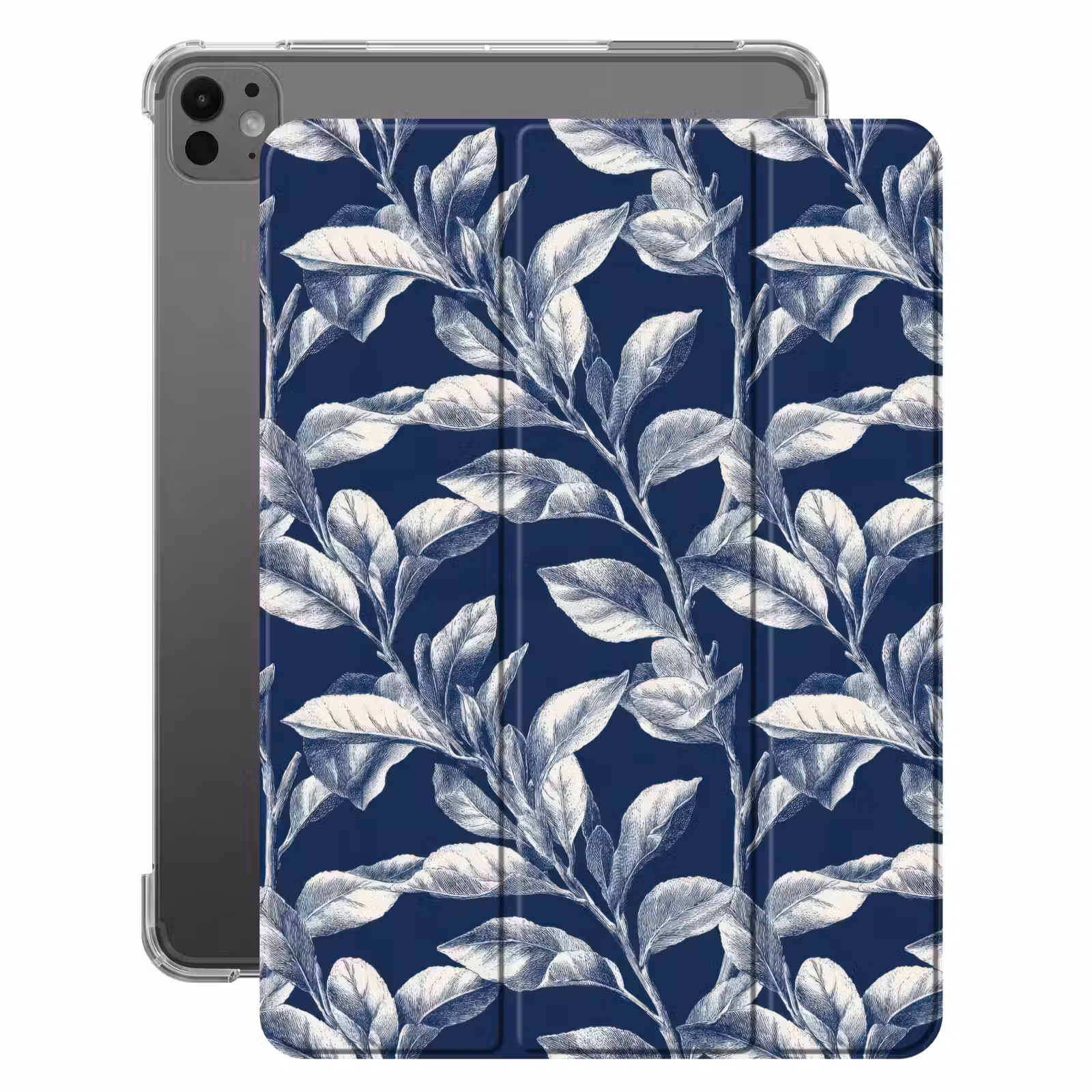 iPad-Hülle - Botanisch - Muster - Blau — 1