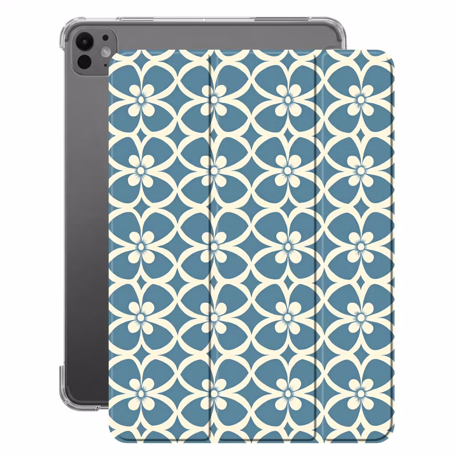 iPad-Hülle - Muster - Symmetrisch - Blau — 1