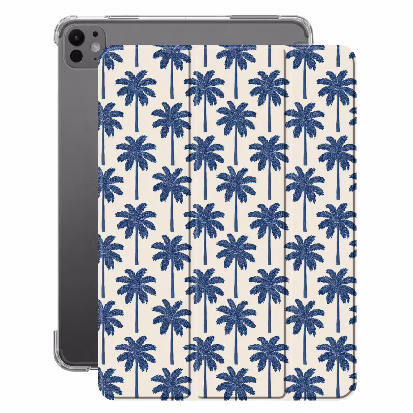 iPad-Hülle - Symmetrisch - Palme - Blau — 1