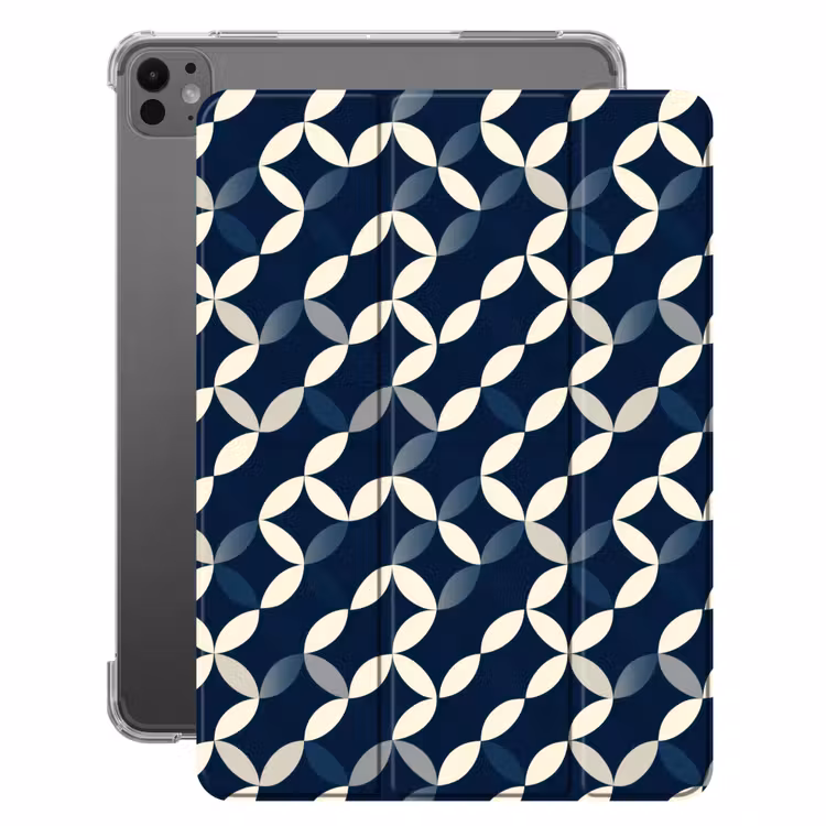 iPad-Hülle - Abstrakt - Muster - Blau — 1