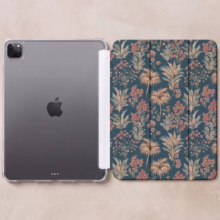 iPad-Hülle - Botanisch - Muster - Blau — 6