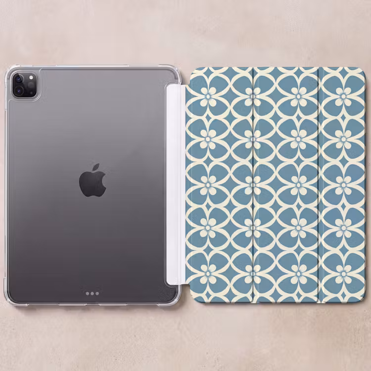 iPad-Hülle - Muster - Symmetrisch - Blau — 6
