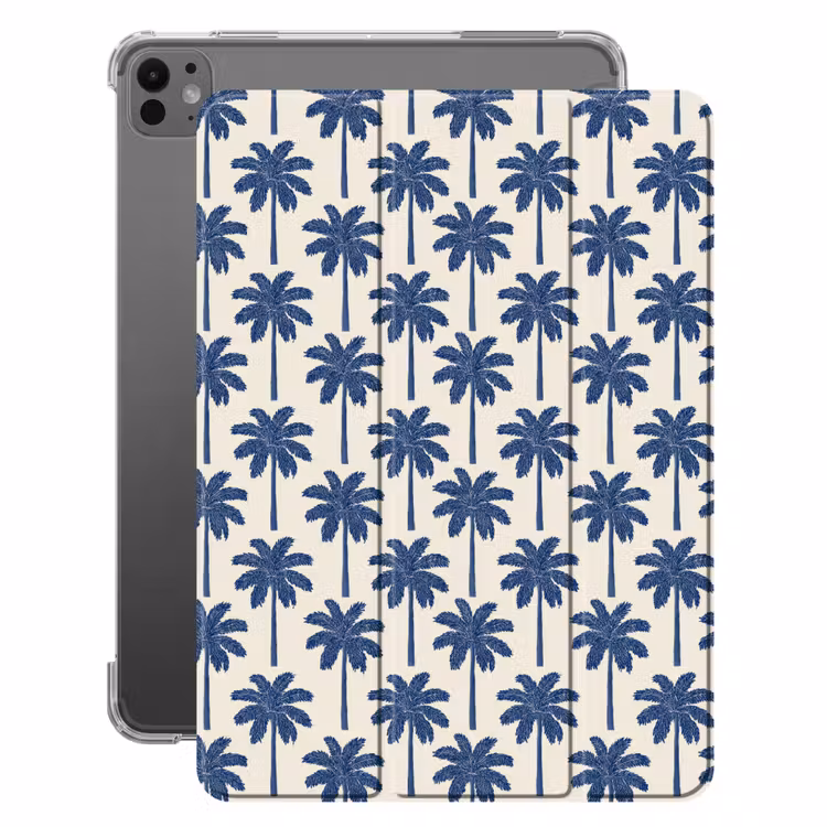 iPad-Hülle - Symmetrisch - Palme - Blau — 1