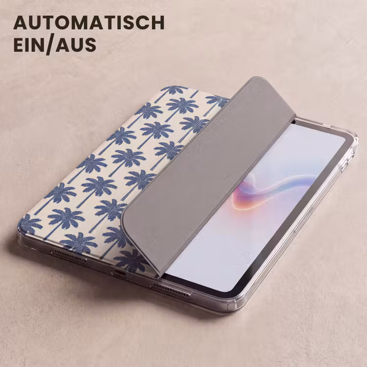 iPad-Hülle - Symmetrisch - Palme - Blau — 5