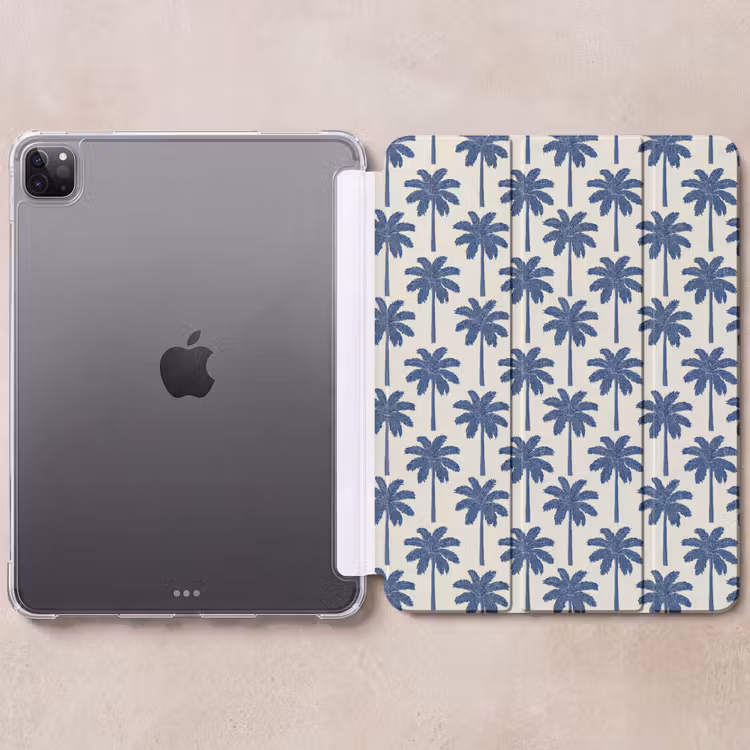 iPad-Hülle - Symmetrisch - Palme - Blau — 6