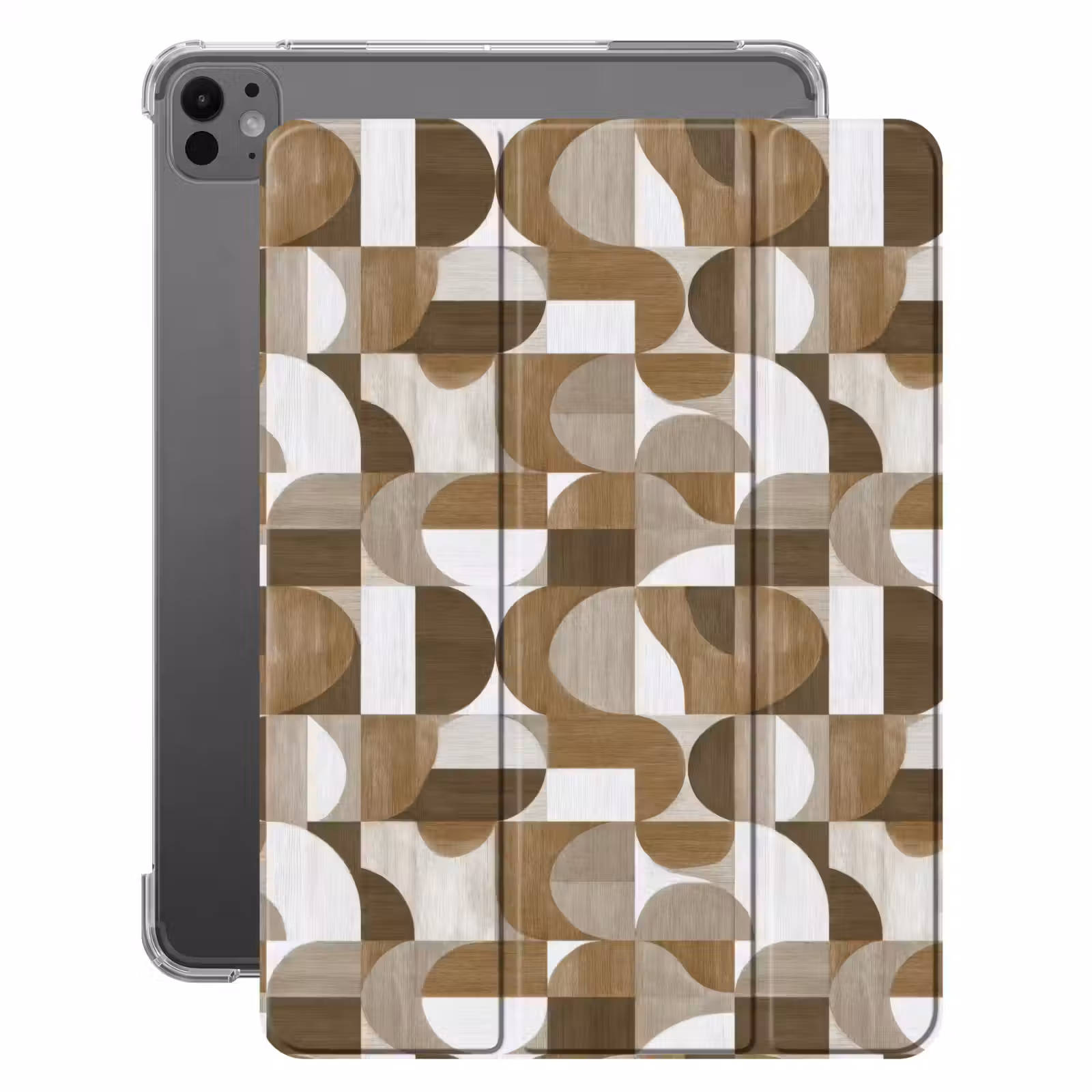 iPad-Hülle - Abstrakt - Retro - Braun — 1