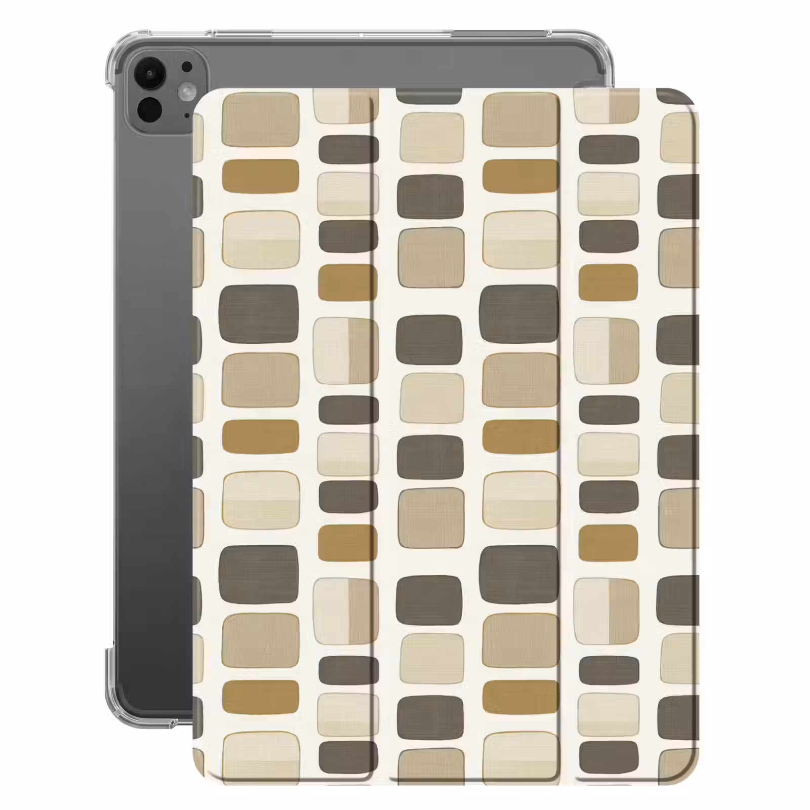 iPad-Hülle - Blöcke - Vintage - Grau — 1