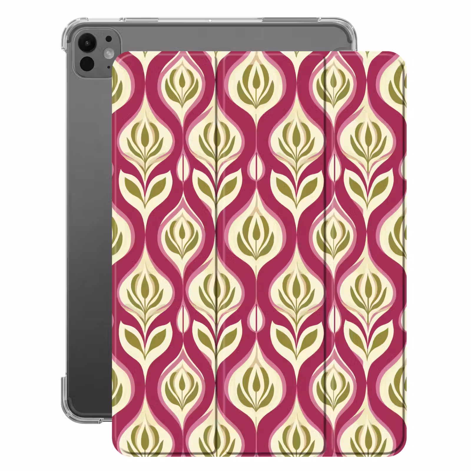 iPad-Hülle - Retro - Floral - Lila — 1