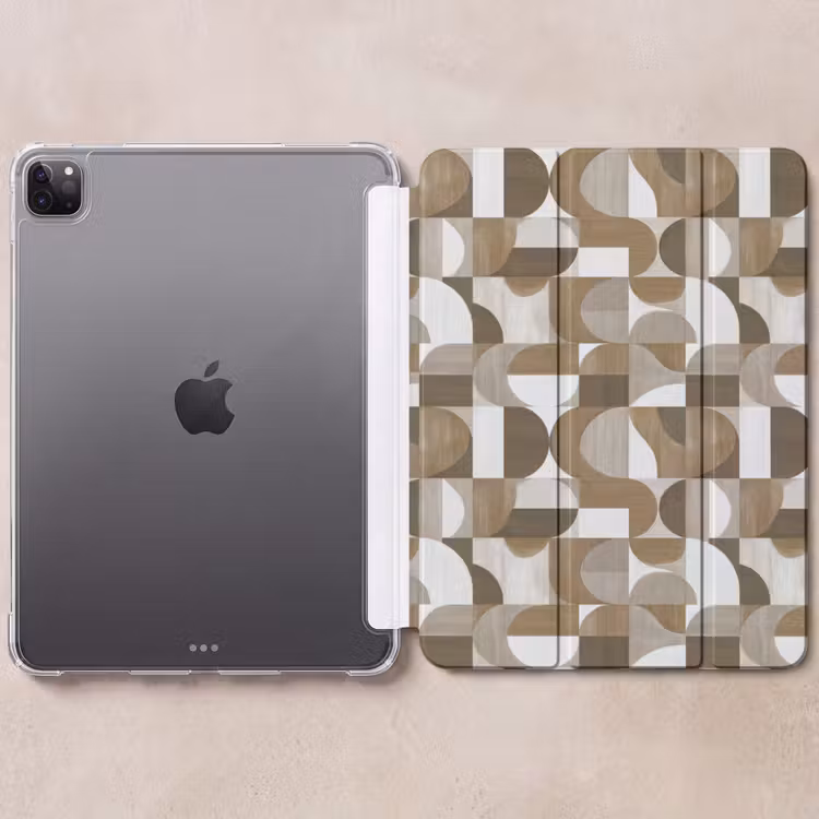 iPad-Hülle - Abstrakt - Retro - Braun — 6