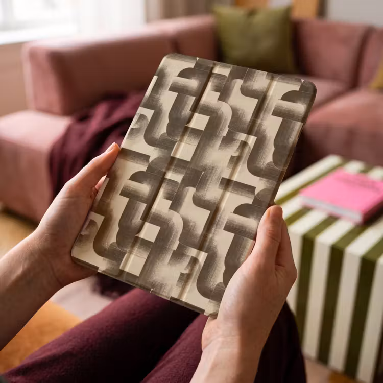 iPad-Hülle - Abstrakt - Retro - Schwarz — 4