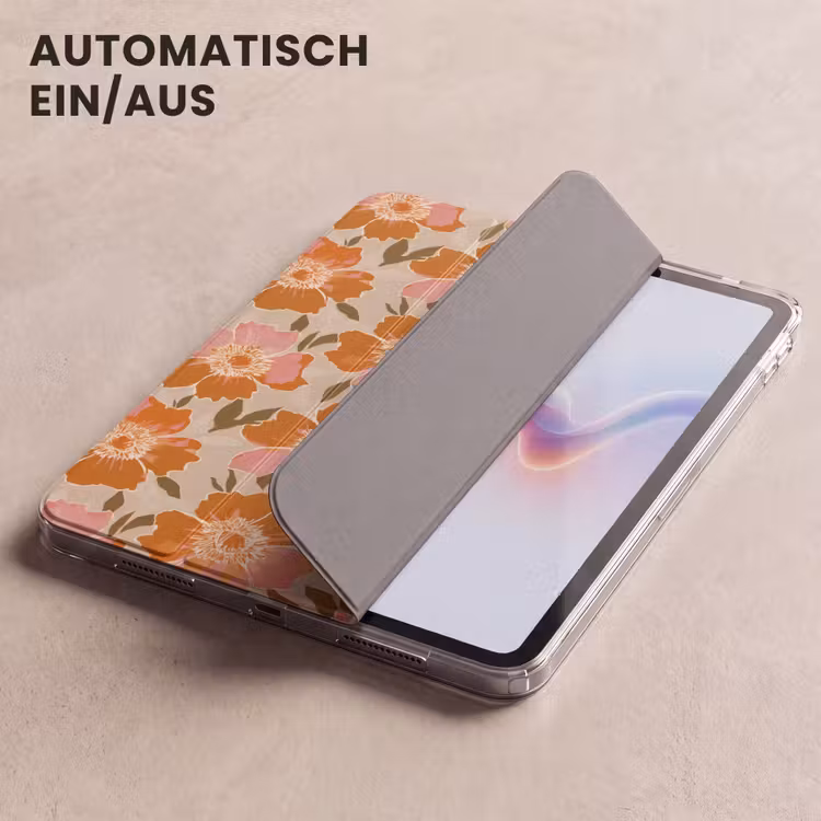 iPad-Hülle - Blumen - Motiv - Retro — 5