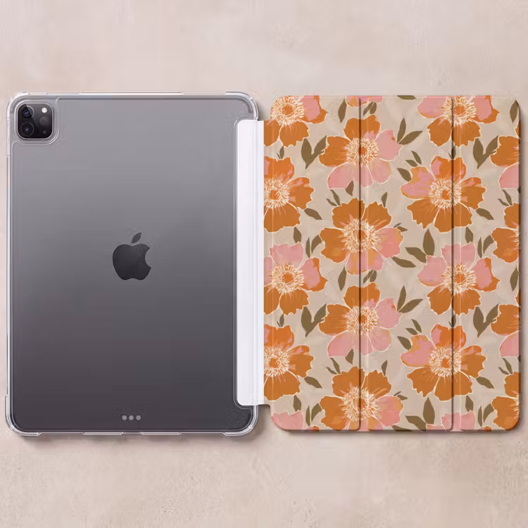 iPad-Hülle - Blumen - Motiv - Retro — 6