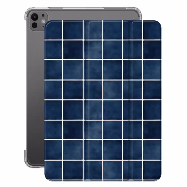 iPad-Hülle - Fliese - Modern - Blau — 1
