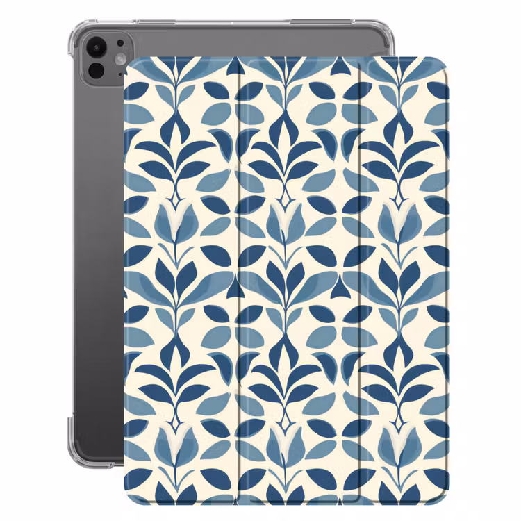 iPad-Hülle - Flora - Modern - Blau — 1