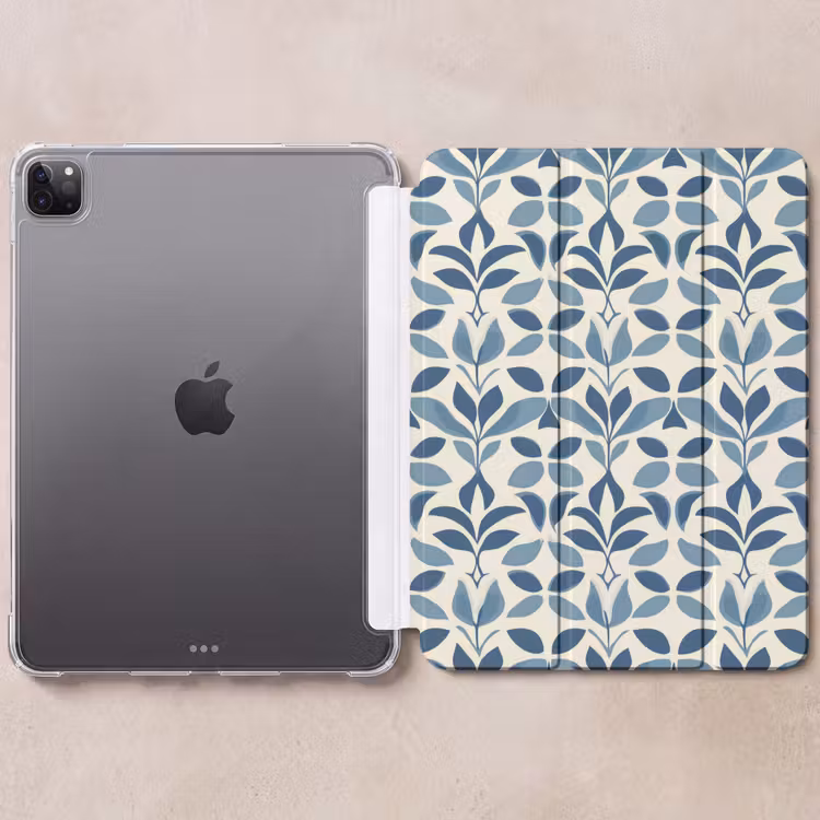 iPad-Hülle - Flora - Modern - Blau — 6