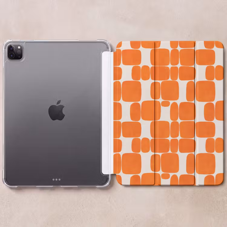 iPad-Hülle - Muster - Retro - Orange — 6