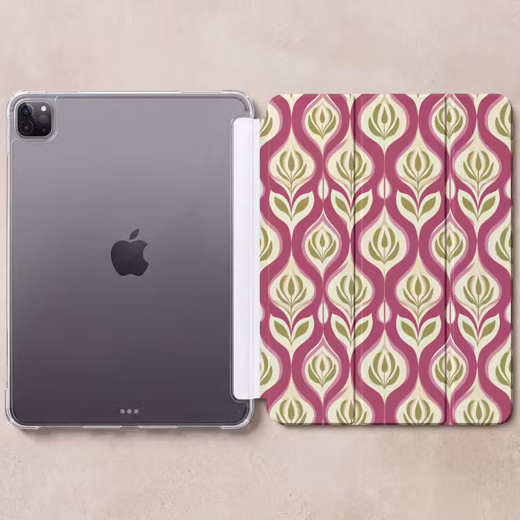 iPad-Hülle - Retro - Floral - Lila — 6