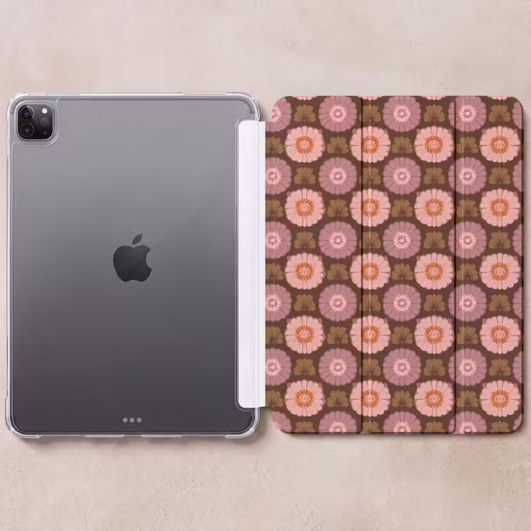 iPad-Hülle - Retro - Gänseblümchen - Rosa — 6
