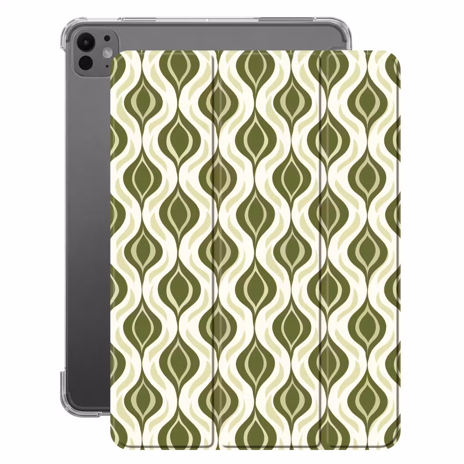 iPad-Hülle - Muster - Retro - Grün — 1