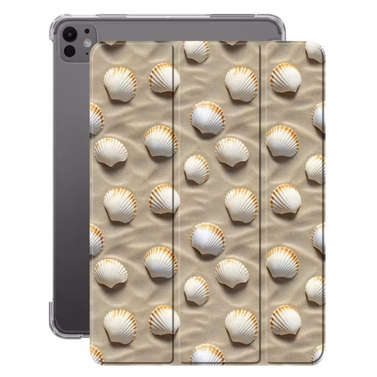iPad-Hülle - Muscheln - Sand - Maritim — 1