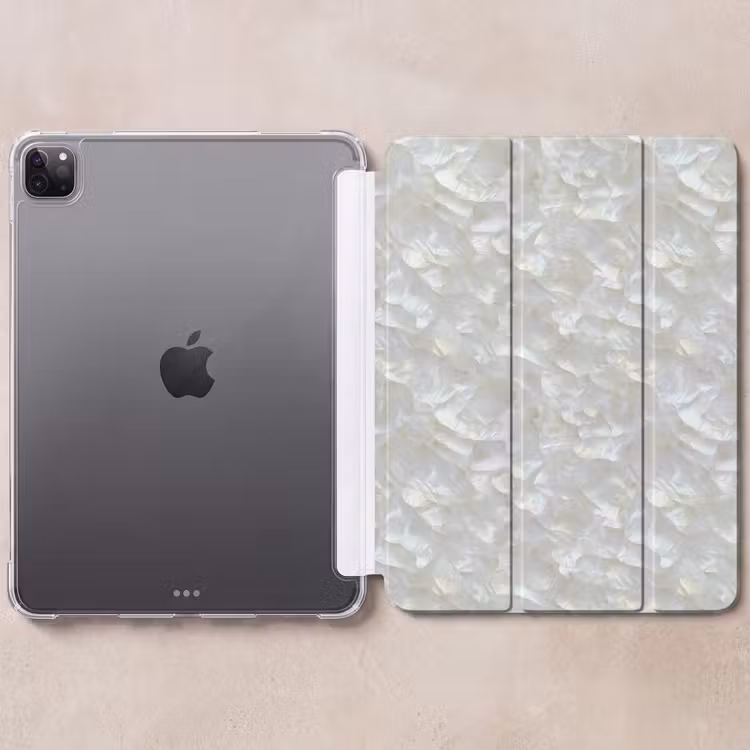 iPad-Hülle - Perlglanz - Weiß - Muschel — 6