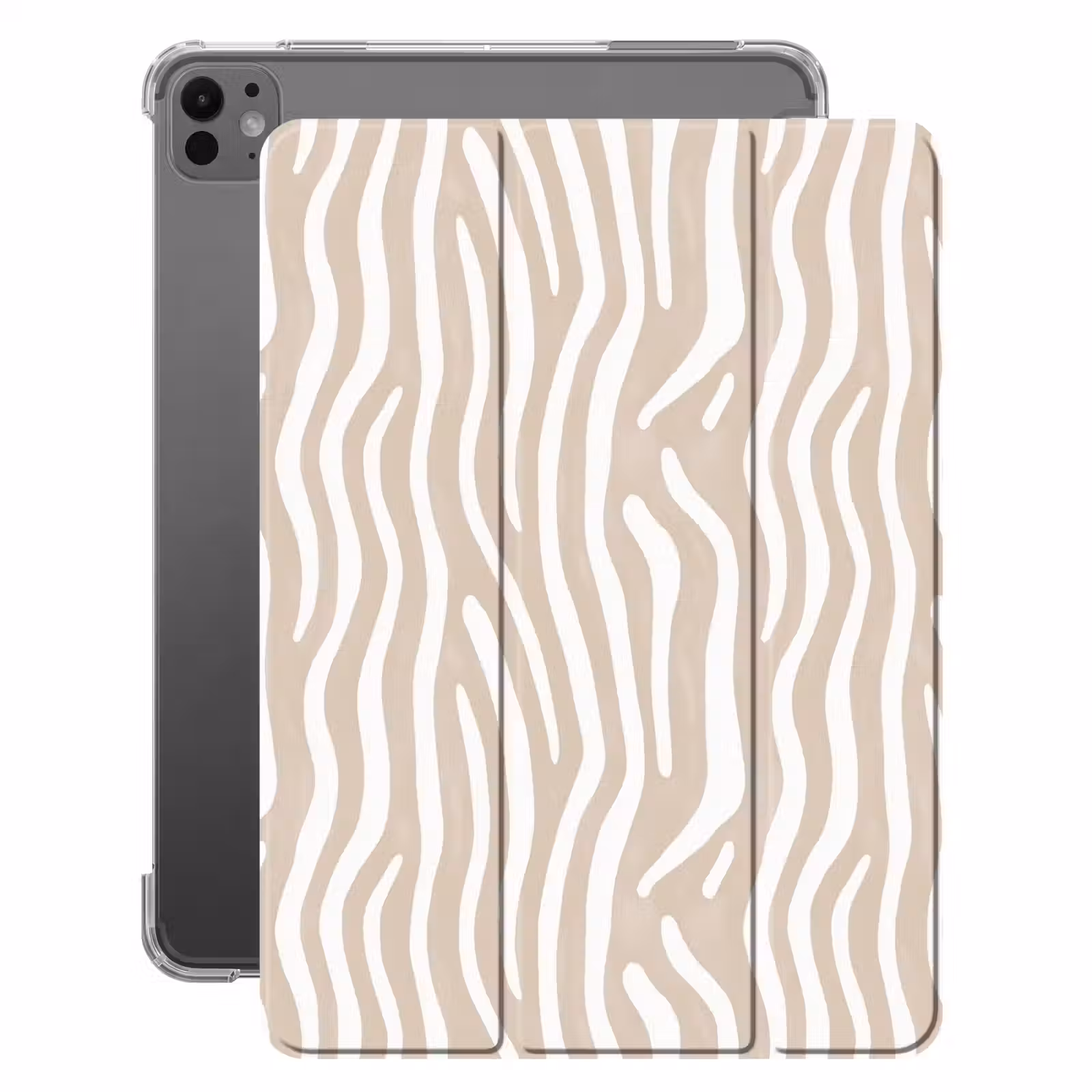 iPad-Hülle - Abstrakt - Zebra - Beige — 1
