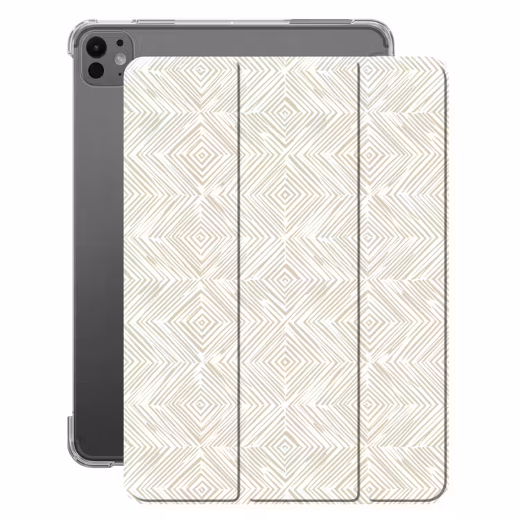 iPad-Hülle - Abstrakt - Diamanten - Beige — 1
