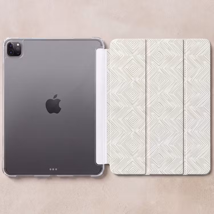iPad-Hülle - Abstrakt - Diamanten - Beige — 6