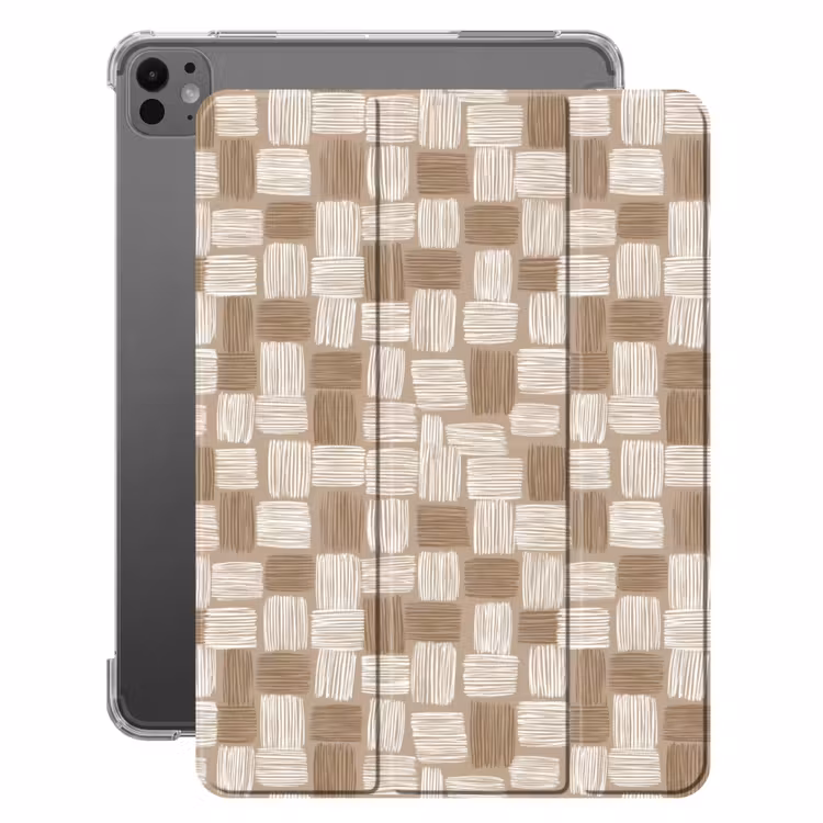 iPad-Hülle - Block - Muster - Braun — 1