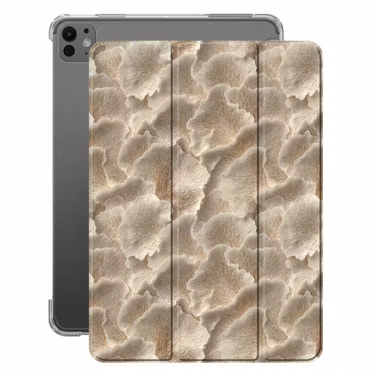 iPad-Hülle - Fächertexturen - Beige - Fasertextur — 1