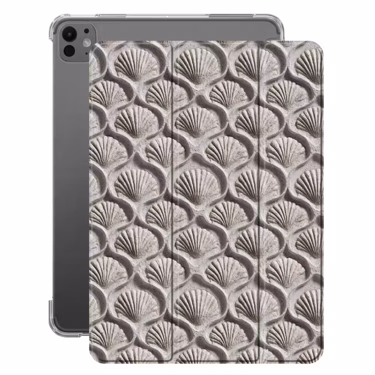 iPad-Hülle - Sand - Muschelform - Grau — 1