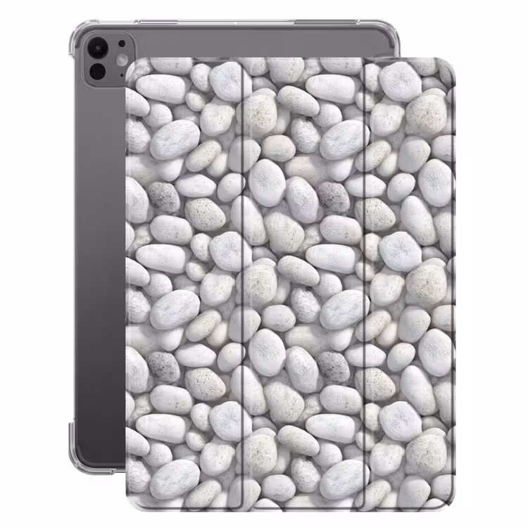 iPad-Hülle - Steine - Grau - Oval — 1