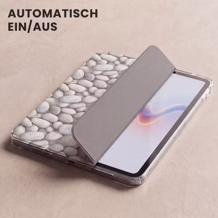 iPad-Hülle - Steine - Grau - Oval — 5