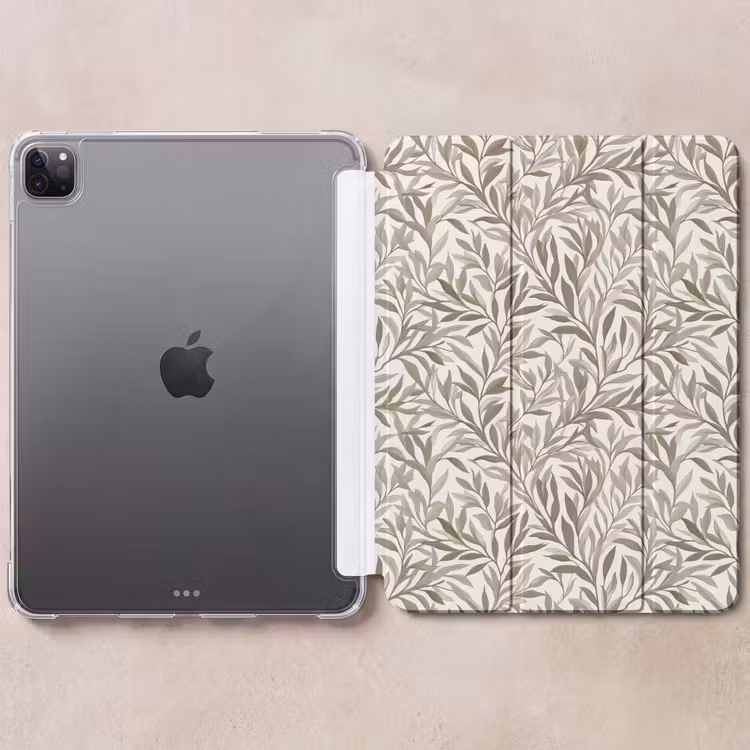 iPad-Hülle - Zweige - Botanisch - Taupe — 6